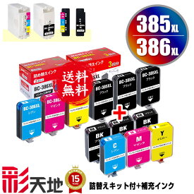 BC385XL BC-386XL用 大容量 詰め替えインク キット付 + 補充インク(黒6回分/カラー2回分) 宅配便 送料無料 キヤノン用 インクボトル (BC385 BC386 PIXUS TS6730 BC 385 BC 386 BC-385 BC-386 PIXUS TS6630)