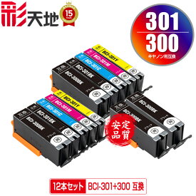 BCI-301+300/5MP×2 + BCI-300BK×2 お得な12個セット メール便 送料無料 キヤノン用 互換 インク (BCI-300 BCI-301 BCI-301+300/5MP BCI-300BK BCI-301BK BCI-301C BCI-301M BCI-301Y BCI 300 301 BCI300 BCI301 BCI300BK BCI301BK BCI301C BCI301M BCI301Y)