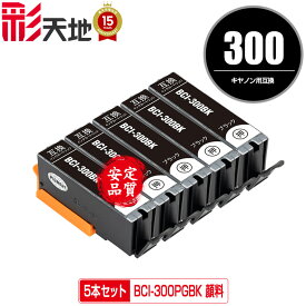 BCI-300PGBK ブラック 顔料 お得な5個セット メール便 送料無料 キヤノン用 互換 インク (BCI-300 BCI-301 BCI-301+300/5MP BCI 300 301 BCI300 BCI301 BCI300PGBK PIXUS TS7530 PIXUSTS7530)