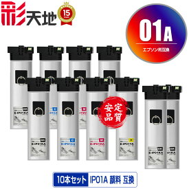 IP01KA IP01CA IP01MA IP01YA 顔料 お得な4色セット×2 + IP01KA×2 宅配便 送料無料 エプソン 用 互換 インク パック (IP01A IP01B IP01KB IP01CB IP01MB IP01YB PX-S885R2 IP 01 PX-M885FR2 PX-M885FR1 PX-S885R1 PX-M884F PX-S884 PX-M885F PX-S885 PX-M884FC0 PX-S884C0)