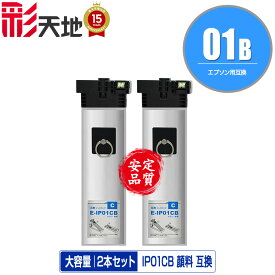 IP01CB シアン 顔料 大容量 お得な2個セット 宅配便 送料無料 エプソン 用 互換 インク パック (IP01B IP01A IP01CA PX-S885R2 IP 01 PX-M885FR2 PX-M885FR1 PX-S885R1 PX-M884F PX-S884 PX-M885F PX-S885 PX-M884FC0 PX-S884C0 PXS885R2 PXM885FR2 PXM885FR1 PXS885R1)