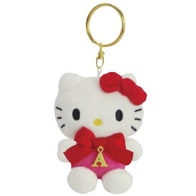 ハローキティ イニシャルマスコット A レッド キーホルダー サンリオ