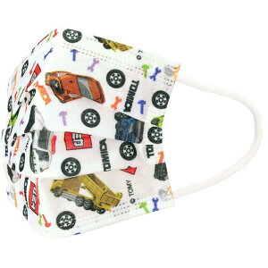 トミカ 不織布 子供マスク プリーツ 7枚入 スケーター