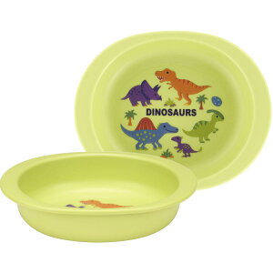 ディノサウルス 小皿 プレート 抗菌 電子レンジ・食洗機対応 DINOSAURS PICTURE BOOK 子供 子ども キッズ キャラクター スケーター