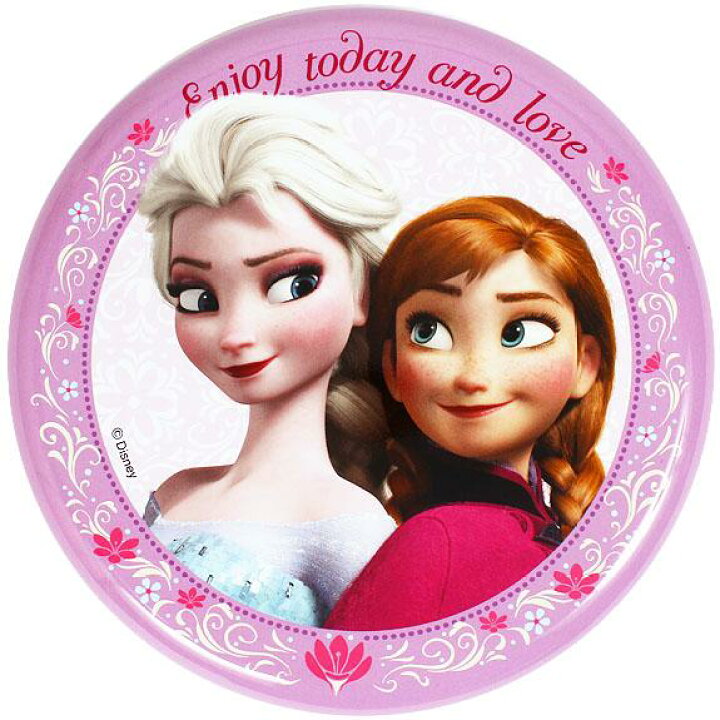 楽天市場 ディズニー アナと雪の女王 インテリア置物 缶バッジ スタンドコレクション アナ エルサ キャラクターキューティーショップ