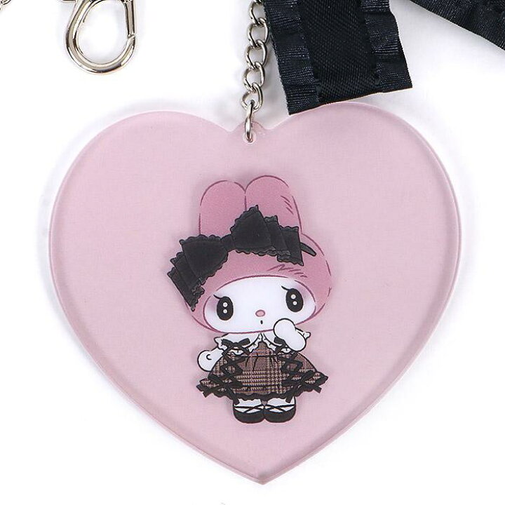 楽天市場】マイメロディ バッグチャーム 秘密のメロクロ キーリング 