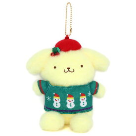 ポムポムプリン マスコットホルダー クリスマスセーターデザイン サンリオ sanrio