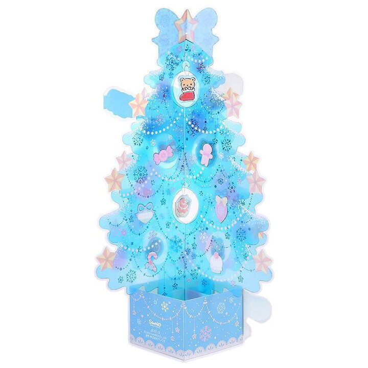 楽天市場】シナモロール クリスマスカード 立体クリスマスツリーカード 