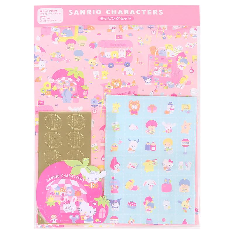 サンリオキャラクターズ ラッピングセット 日本製 包装紙 ファンシーショップ サンリオ sanrio キャラクター