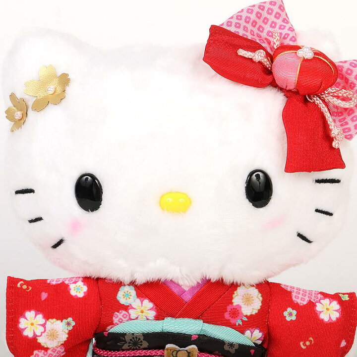 楽天市場】ハローキティ ぬいぐるみ 着物 和風 豪華な和柄の着物 