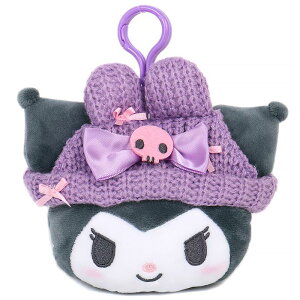 クロミ フェイス形ミニポーチ 耳付きニット帽 サンリオ sanrio