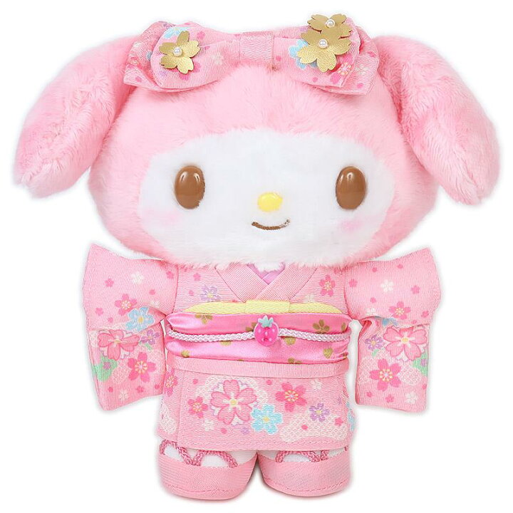 楽天市場】マイメロディ ぬいぐるみ 着物 和風 豪華な和柄の着物 