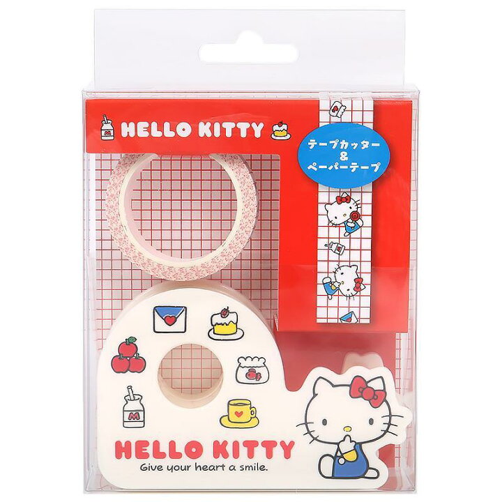 楽天市場】ハローキティ テープカッター&ペーパーテープ セット 