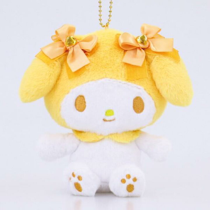 楽天市場】 マイメロディ ぬいぐるみ カラフルボアマスコット オレンジ 