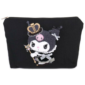 クロミ フラットポーチ サガラ刺? 化粧ポーチ 20周年 20th 可愛い おしゃれ サンリオ sanrio キャラクター