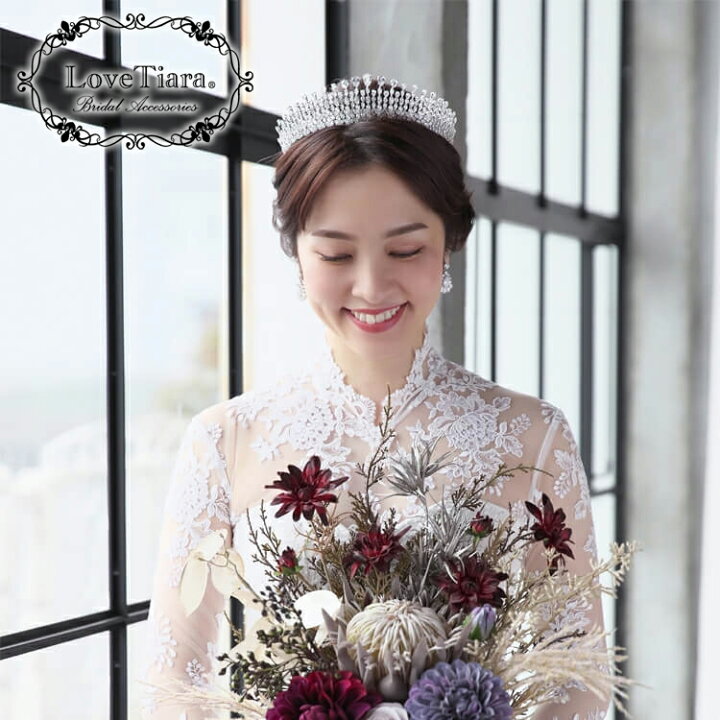 楽天市場】アレクシー ジルコニア ティアラ ｜ウェディング  