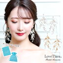 【お買物マラソンP2倍】【 20％OFF まとめ買いクーポン有】ダナ イヤリング／ピアス｜小枝アクセサリー 小枝 リーフ ビジュー ナチュラル ティアラ ウエディング ブライダル 花嫁 結婚式 ブライダルアクセサリー アクセサリー 海外挙式 2次会 パーティー