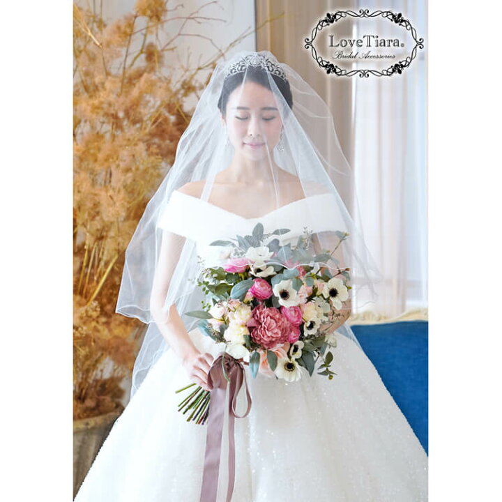 フロントミディアムタイプ ベール 結婚式 ウェディングベール ヴェール ブライダル ヘッドドレス ウェディング ウエディング