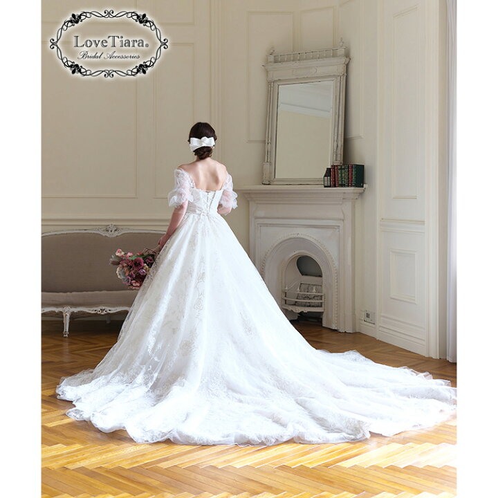 楽天市場】リボン ヘッドドレス 【ローズ】 | ボンネ ボンネット 結婚 