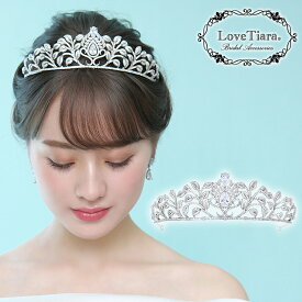 ボタニカル ジルコニア ティアラ ｜ウェディング ウエディング 結婚式 花嫁 王冠 クラウン 大人 豪華 華やか 大きい キラキラ アクセサリー ヘアアクセサリー ヘッドアクセサリー 髪飾り カチューシャ 成人式