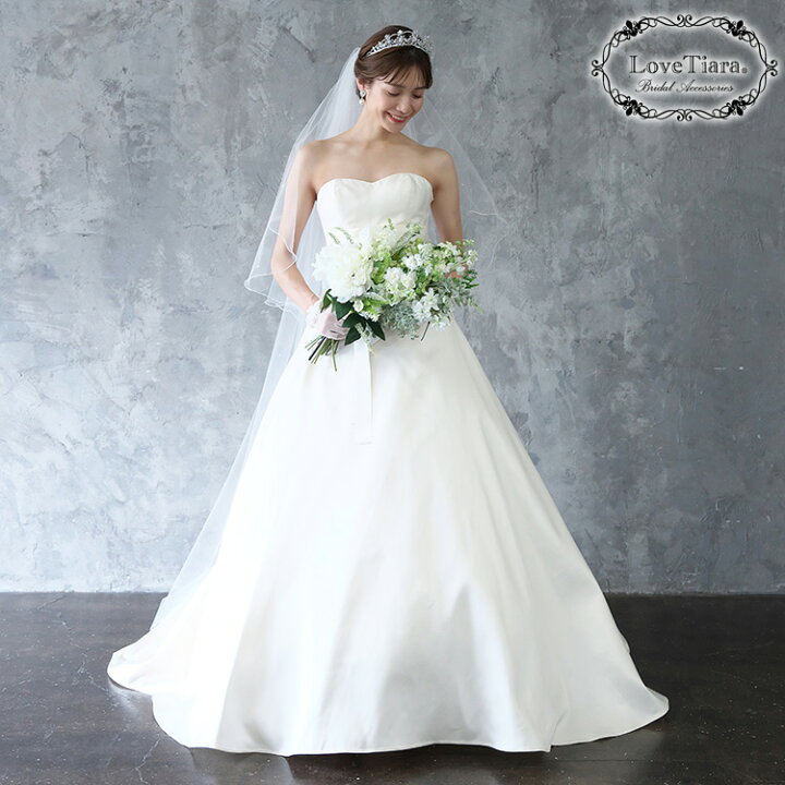 楽天市場】ロングベール 【 メロウ パール ＆ ビーズ 】（フロント  