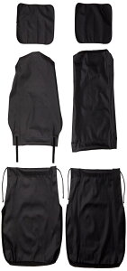 ボンフォーム(BONFORM) シートカバー ドライビングシート 軽トラック フロント2枚 防水 ケイトラ2014フロント-2 ブラック 2140-33BK