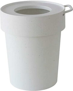 袋が隠れるゴミ箱 ホワイト Lサイズ 10L way-be TAPTRASH(タップトラッシュ) 240006