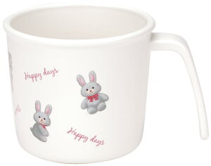 SKATER ベビー食器 コップ 子供用 5ヵ月頃~ 抗菌 プラスチック製 230ml ぬいぐるみ うさぎ XP21AG-A