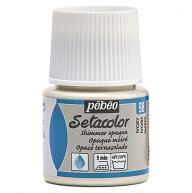 ぺべオ(Pebeo) 布用絵具 濃色生地にも描ける セタカラー不透明シマー色 45ml アイボリー 98
