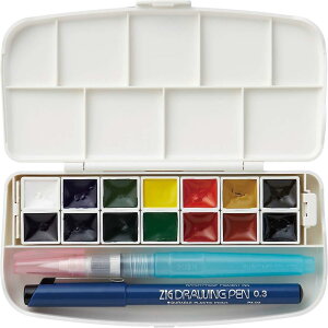 |(Kuretake) G̋Zbg ʃZbg tBX KG301-1 14FZbg