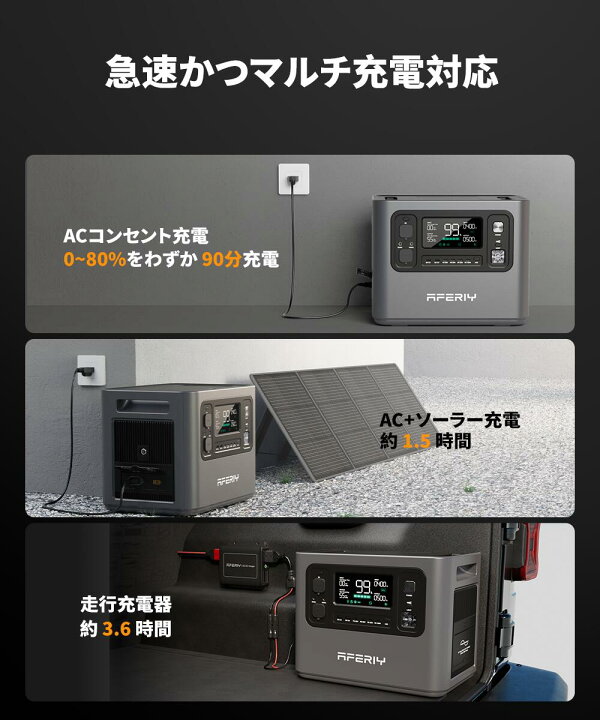 楽天市場】【期間限定72％OFF】7年保証 aferiy p210 ポータブル電源 大 