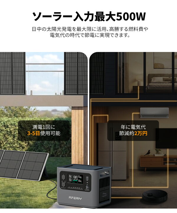 楽天市場】【防災対策・ポイント2倍】aferiy Haven2400 ポータブル電源 