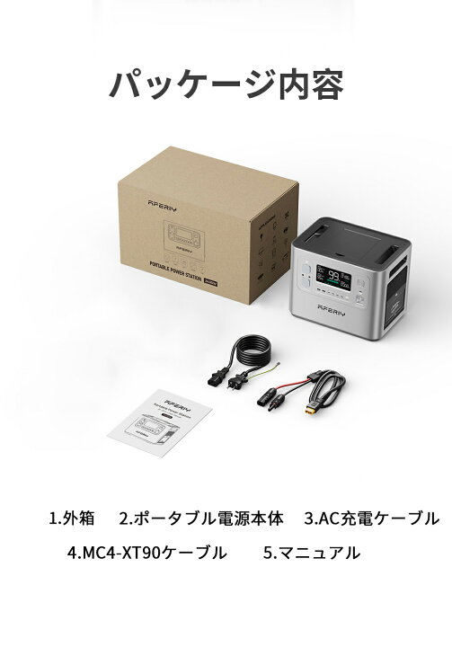 楽天市場】aferiy p210 ポータブル電源 ソーラーパネル セット 2400W 