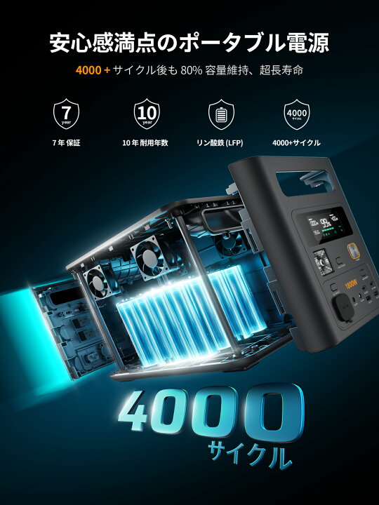 楽天市場】【新品発売P3倍+56990円】AFERIY Nomad1800pro 拡張可能 