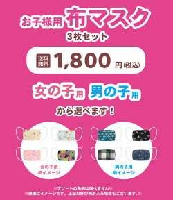 キッズマスク3枚セット【メール便送料無料】