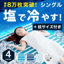敷きパッド 80×150cm ソルティクーラー 塩の力で冷やす クール敷きパッド シングル 冷感 冷却 冷却マット マット 夏 夏用 クール 寝具 ひんやり ひ... ランキングお取り寄せ