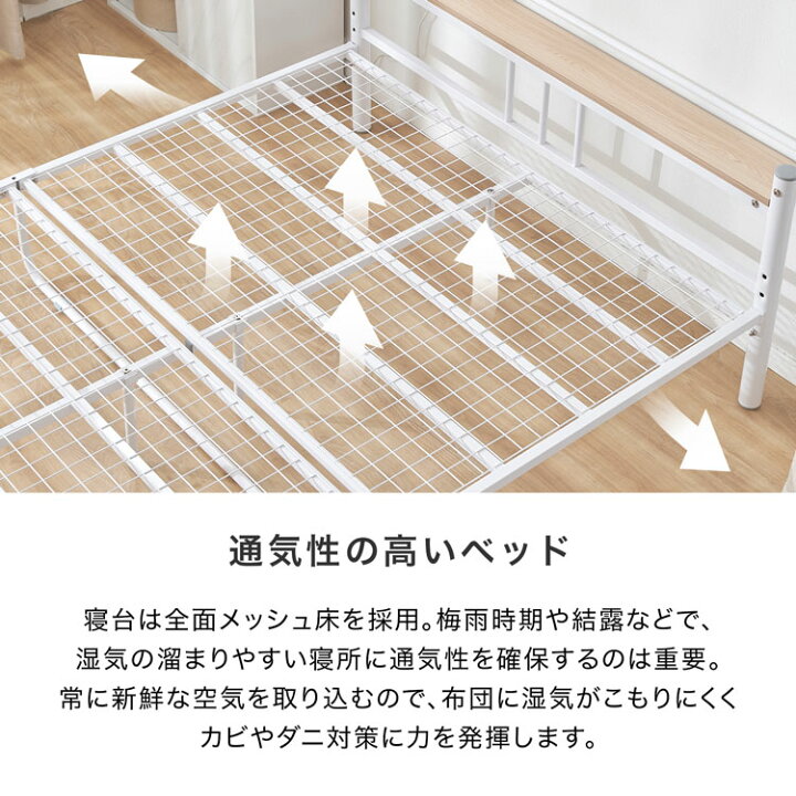 楽天市場】パイプベッド ベッドフレーム ベッド フレーム ダブルベッド 
