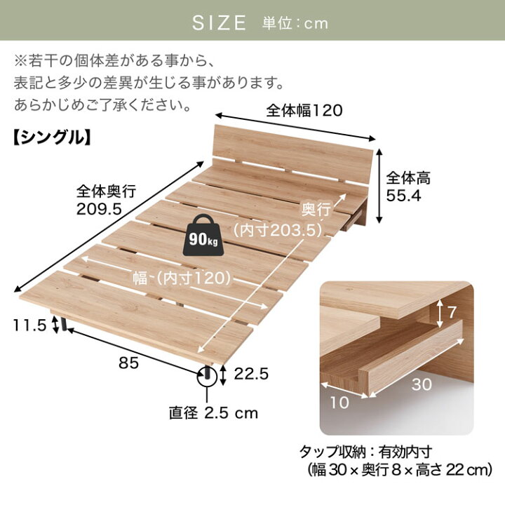 楽天市場】ベッドフレーム ベッド ローベッド ロータイプ シングル 