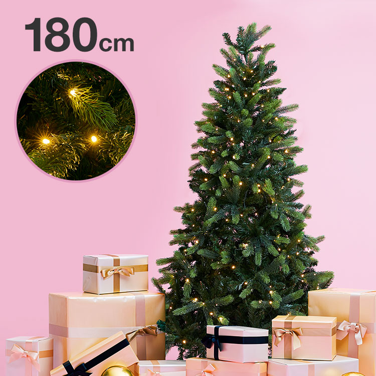 品質のいい 店舗用 置物 シンプル 180cmクリスマスツリー Ledライト