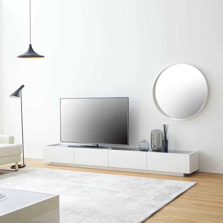楽天市場】テレビ台 テレビボード 240cm 白 ホワイト ローボード 