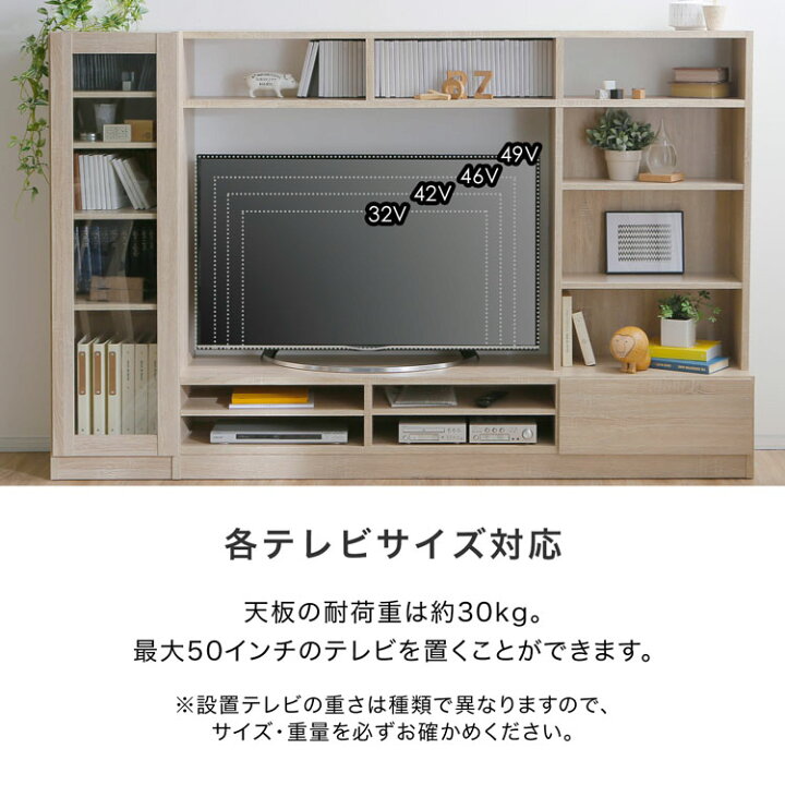 楽天市場】テレビ台 ハイタイプ 壁面収納 テレビ 壁面 収納 テレビ 