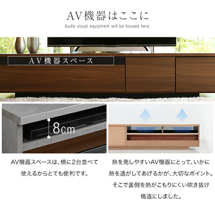 楽天市場】＼楽天ランキング1位／テレビ台 ローボード 180 国産 完成品 
