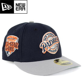 NEW ERA ニューエラ 59FIFTY LOW PROFILE MLB CAP 59フィフティー LP サイドパッチ メジャーリーグ キャップ カスタム オークランドアスレチックス サンディエゴパドレス オールスター 別注 グレー ツバ裏 70739594 70739795 帽子 2カラー 国内正規