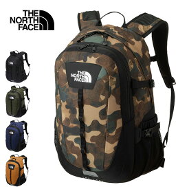 【SALE】THE NORTH FACE ザ ノースフェイス NM72302 HOT SHOT ホットショット 27L リュック バックパック デイパック バッグ カモ 迷彩 総柄 PC収納 中型 定番 登山 トレッキング アウトドア メンズ レディース 5カラー 国内正規 2024SS 10%OFF