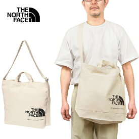 THE NORTH FACE ザ ノースフェイス NM82386 ORGANIC COTTON SHOULDER オーガニックコットンショルダー バッグ トート エコバッグ 中型 肩掛け 手提げ 2WAY アウトドア メンズ レディース 6カラー 国内正規 2024SS