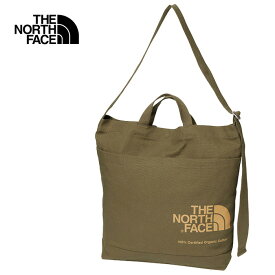 THE NORTH FACE ザ ノースフェイス NM82386 ORGANIC COTTON SHOULDER オーガニックコットンショルダー バッグ トート エコバッグ 中型 肩掛け 手提げ 2WAY アウトドア メンズ レディース 6カラー 国内正規 2024SS