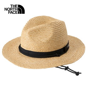 【SALE】THE NORTH FACE ザ・ノース・フェイス NN02439 RAFFIA BLADE HAT(メンズ) ラフィアブレイドハット ストローハット 麦わら帽子 中折れ サファリ 天然草 日よけ あご紐付き ハット キャップ 帽子 アウトドア NA ナチュラル 国内正規 2025SS 20%OFF