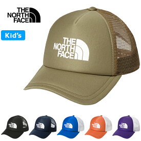 【SALE】THE NORTH FACE ザ・ノース・フェイス NNJ02409 KIDS' LOGO MESH CAP キッズ ロゴメッシュキャップ トラッカー キャップ ハット 帽子 日よけ 定番 アウトドア ジュニア ボーイズ ガールズ 男の子 女の子 子供服 6カラー 国内正規 2025SS 10%OFF
