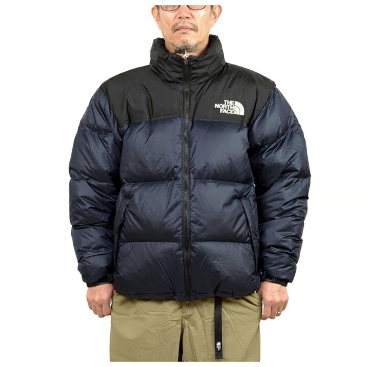 THE NORTH FACE」 刺繍ダウンジャケット L ネイビー メンズ ザ ノース 