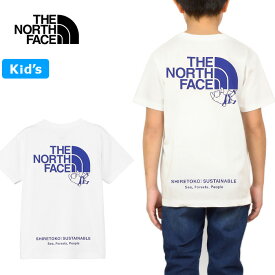 THE NORTH FACE ザ ノースフェイス NTJ32430ST S/S SHIRETOKO TOKO TEE(キッズ) ショートスリーブシレトコトコティー Tシャツ 知床トコさん UVカット 速乾 半袖 アウトドア ジュニア ボーイズ ガールズ 男の子 女の子 子供服 3カラー 国内正規 2024SS